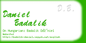 daniel badalik business card